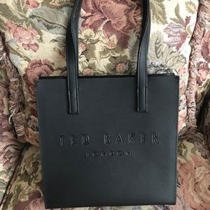 Ted Baker London Small  Crosshatch Icon HandBag/Shoulder Bag in  Black NWT